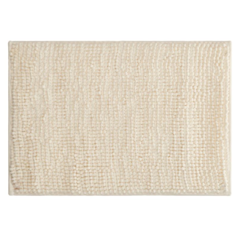 Dywanik Do Łazienki Berilo Kremowy Tkanina 40X60Cm 1Szt.