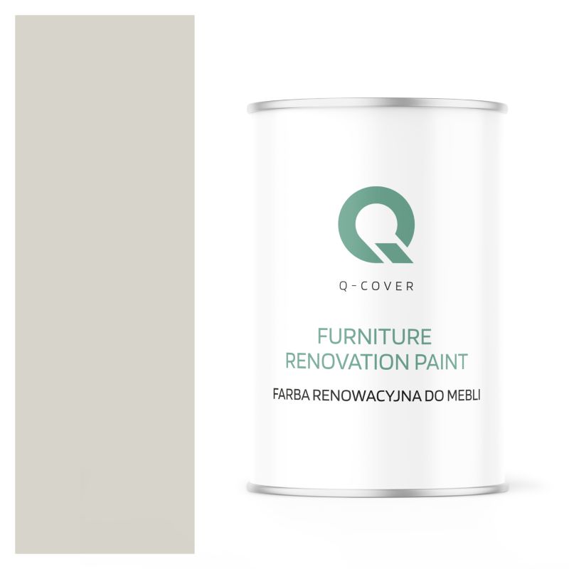 Farba Renowacyjna do Mebli Q-Cover Biało-szary RAL9002 Wysoki Połysk 1L