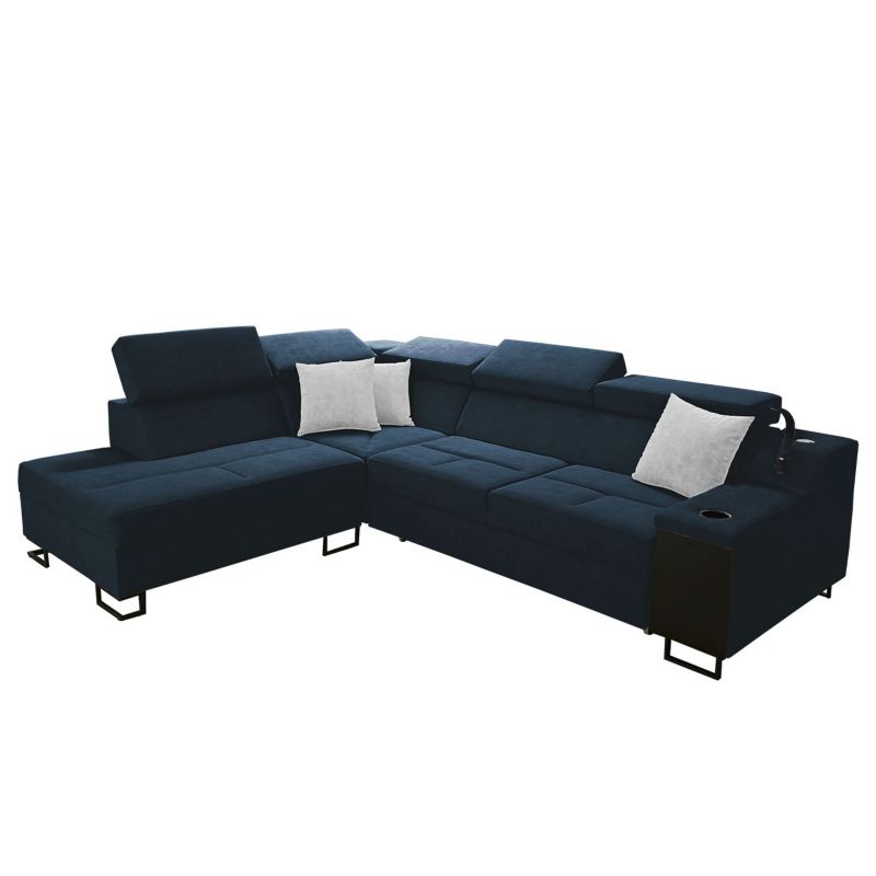 Narożnik z barkiem MIRJAN 24 Alicante VII lewy szafirowy + platynowy 1 szt.