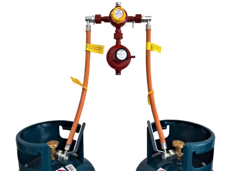 Zestaw na 2 butle gazowe GOK - automatyczny 6 kg/h - 1 szt