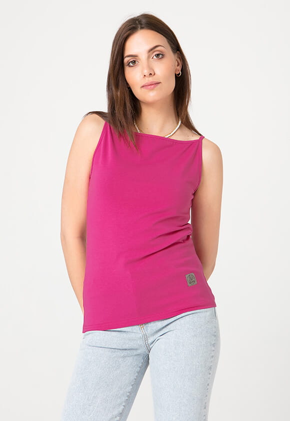 Lillow - Bawełniany TOP SIMPLE - rose violet - Materiał bawełna - Uszyto w Polsce