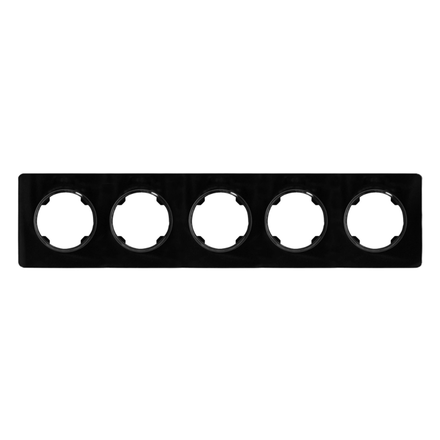 Electromalt Ramka Oval 5-krotna szkło czarna