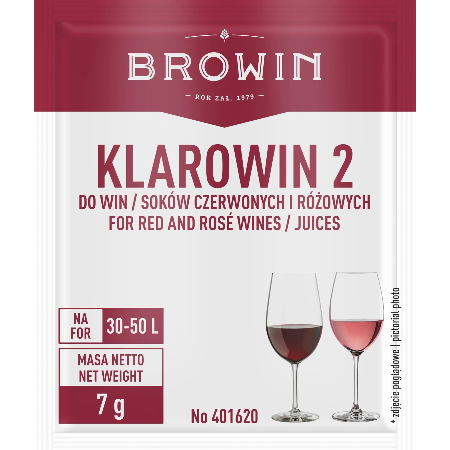 Klarowin do win czerwonych - 10 g