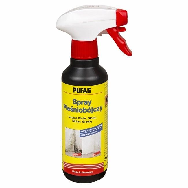 PUFAS PLEŚNIOBÓJCZY SPRAY 250ML DO GLONÓW MCHÓW - PRODUKT BIOBÓJCZY!