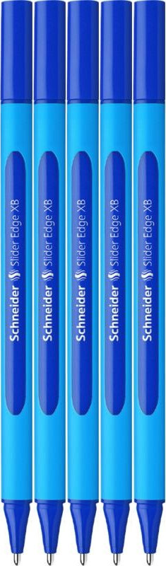 5x Długopis Schneider Slider Edge, XB, niebieski