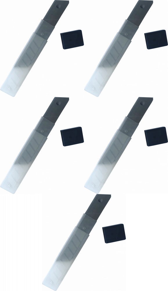5x Ostrza do nożyków Gertu GNOOSZAP, łamane, 18mm, 10 sztuk