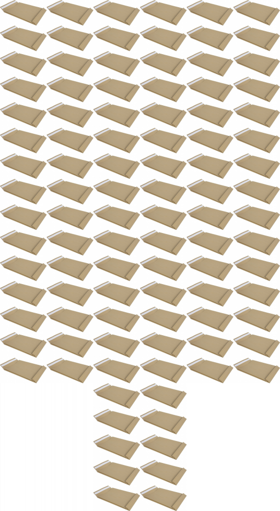 10x Koperta rozszerzana Rayan, B5, z paskiem HK, 10 sztuk, brązowy