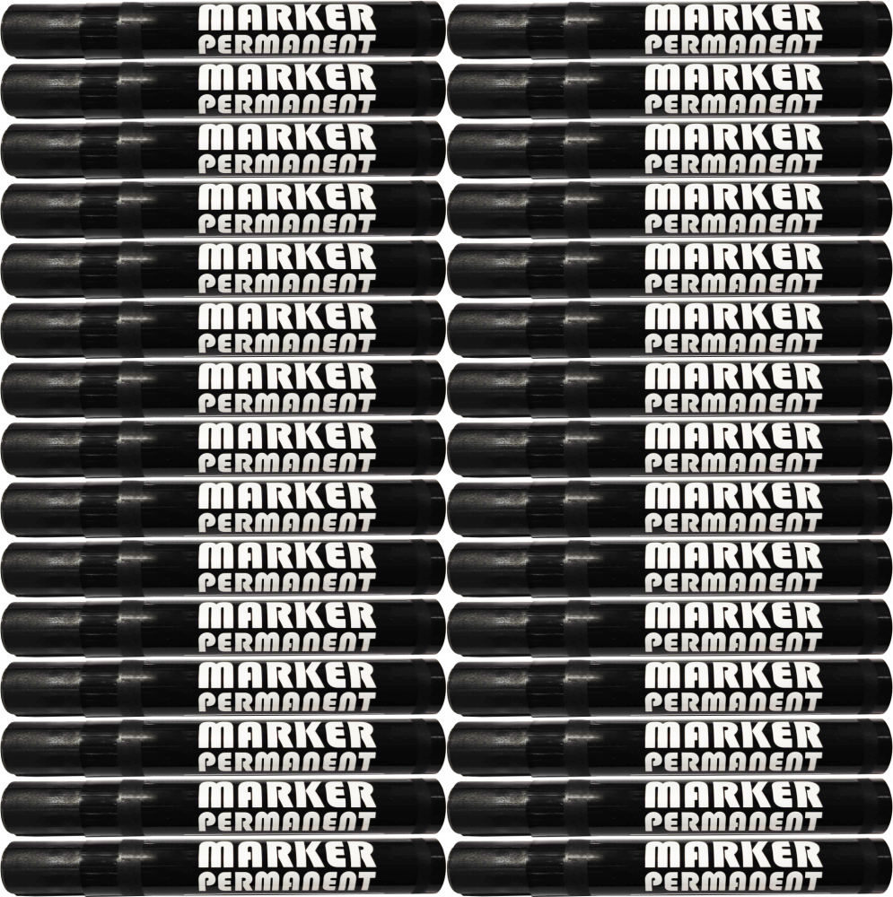 120x Marker permanentny K-1064, ścięta, 1-5mm, czarny