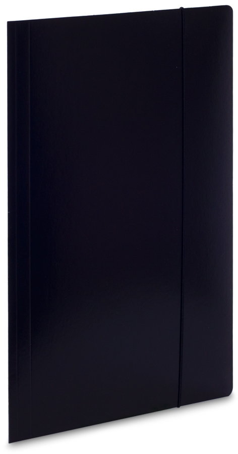 Teczka kartonowa z gumką VauPe Economy, A4, 380 g/m2, 20 mm, czarny