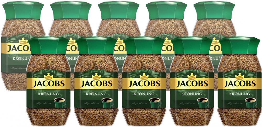 10x kawa rozpuszczalna Jacobs Kronung, 200g