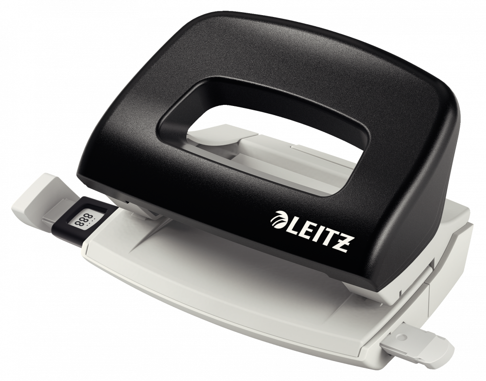 Dziurkacz mały Leitz 5058, do 10 kartek, czarny