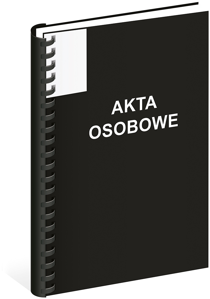 Teczka do akt osobowych Interdruk, A4, 350g/m2, czarny