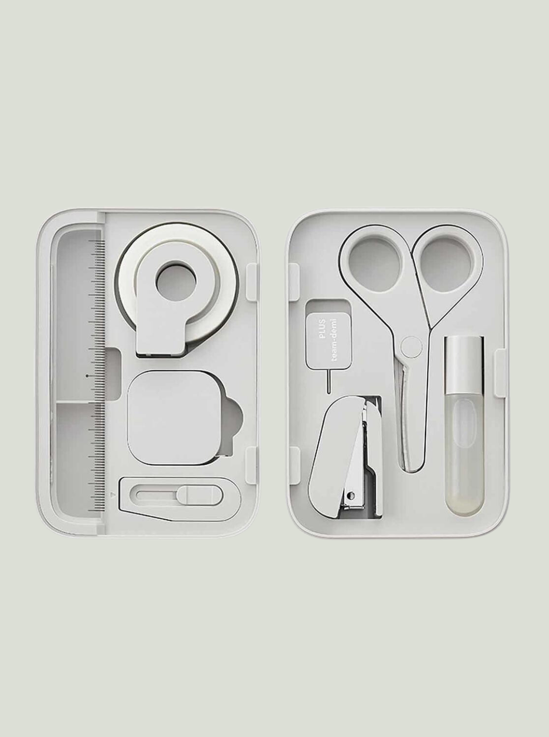 Przybornik biurowy TEAM-DEMI szary