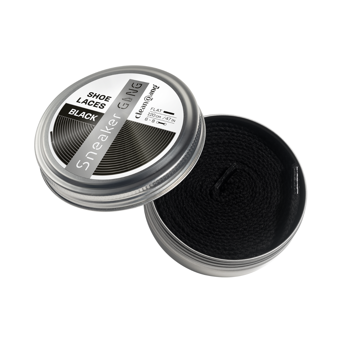 sznurowadła czarne płaskie