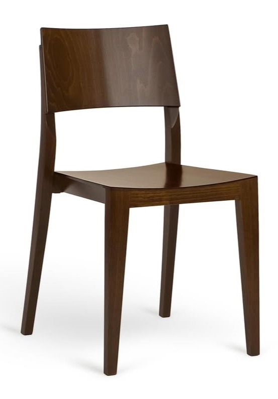 DOMO krzesło drewniane bukowe emaliowane Paged ( A-9605 )