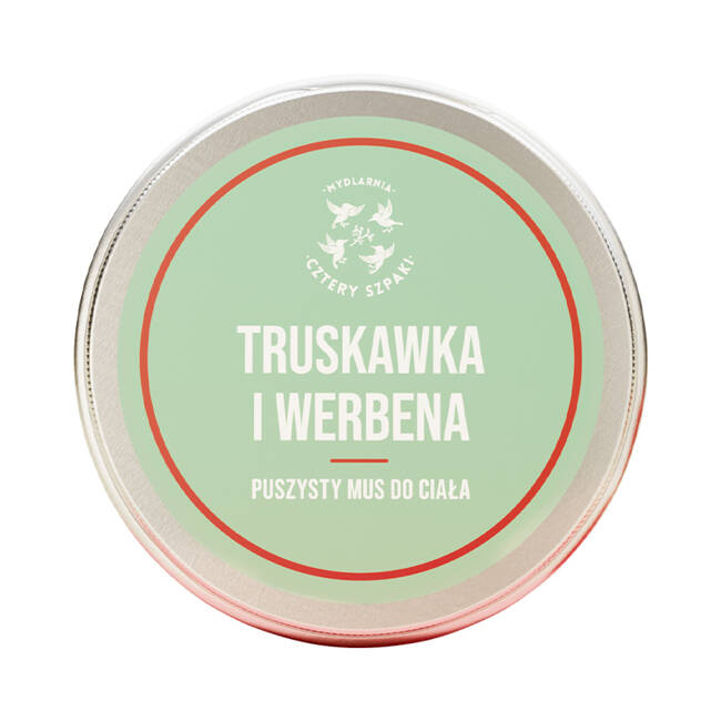 Cztery szpaki - mus do ciała, truskawka i werbena, 150 ml
