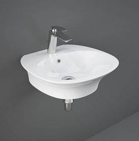 Rak Ceramics Sensation umywalka 50x46 cm ścienna biała SENWB5001AWHA