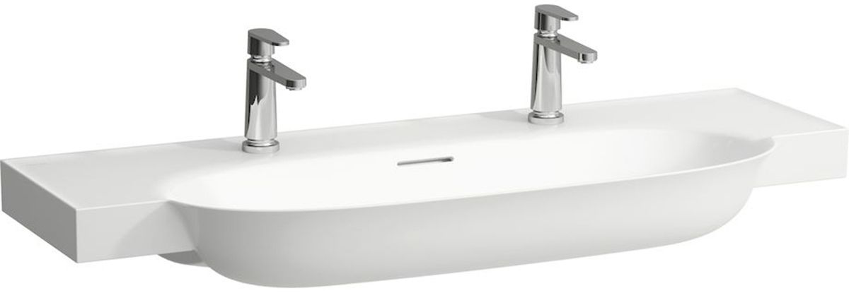 Laufen The New Classic umywalka 120x48 cm półokrągła ścienna-meblowa biała H8138580001071