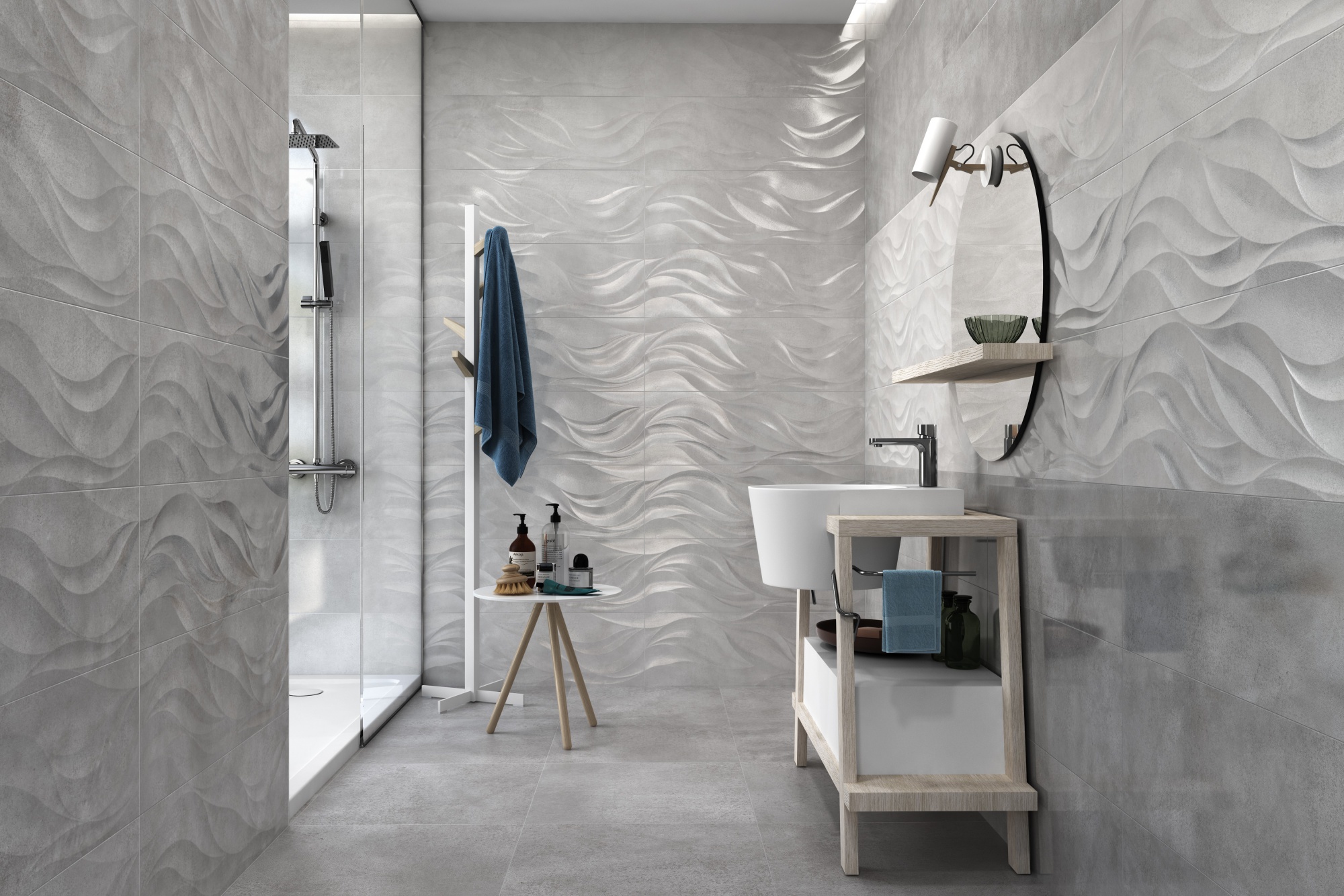 Halcon Kalos płytka ścienna 90x30 cm szara