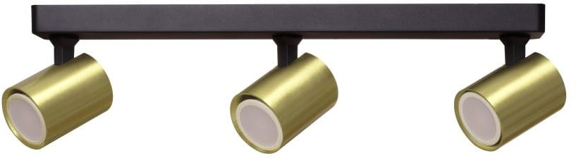 Light Prestige Snow lampa podsufitowa 3x50W czarna/złota LP-731/3WGD - Wysyłka w 24h