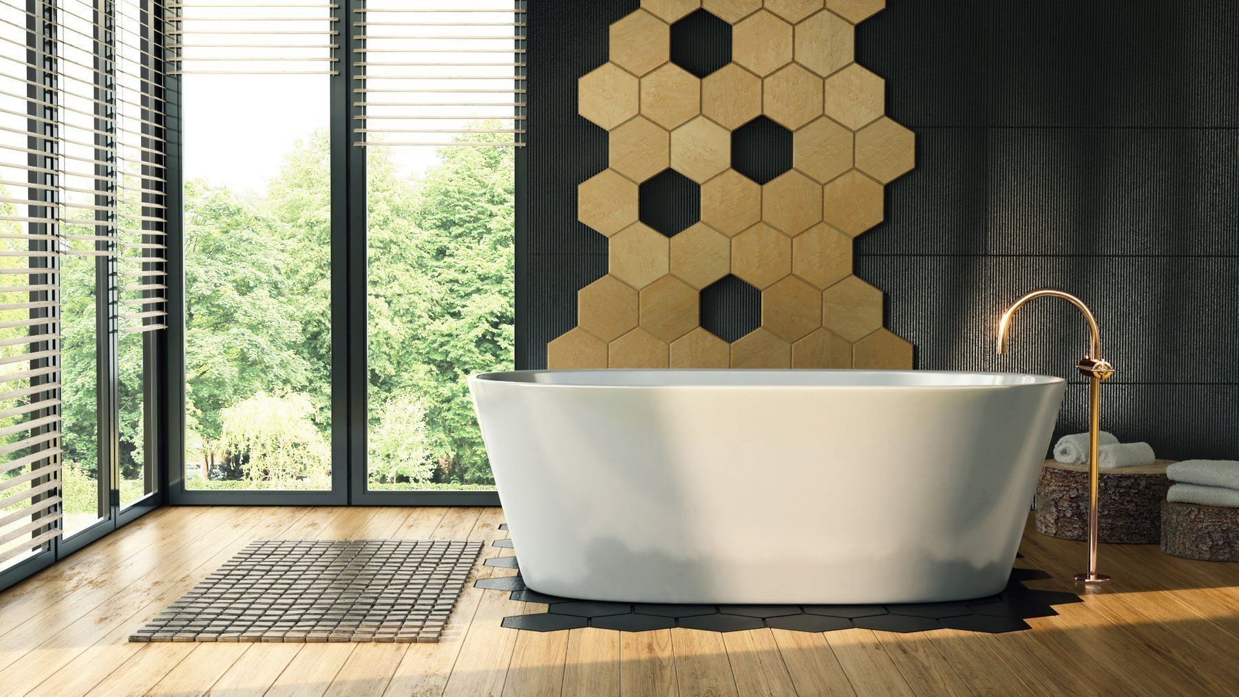 Corsan Salina wanna wolnostojąca 170x72 cm owalna biała 648844