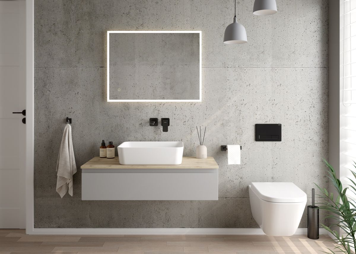 Zestaw Oltens Hadsel miska wisząca PureRim z powłoką SmartClean z deską wolnoopadającą twardą biała 42540000 - Wysyłka w 24h