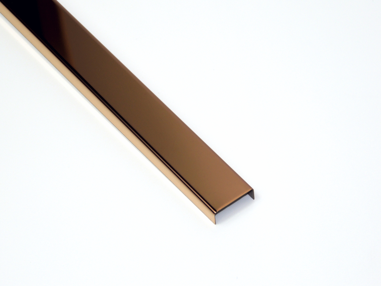 Profil Decor listwa do glazury 2x270 cm stal nierdzewna brązowy poler