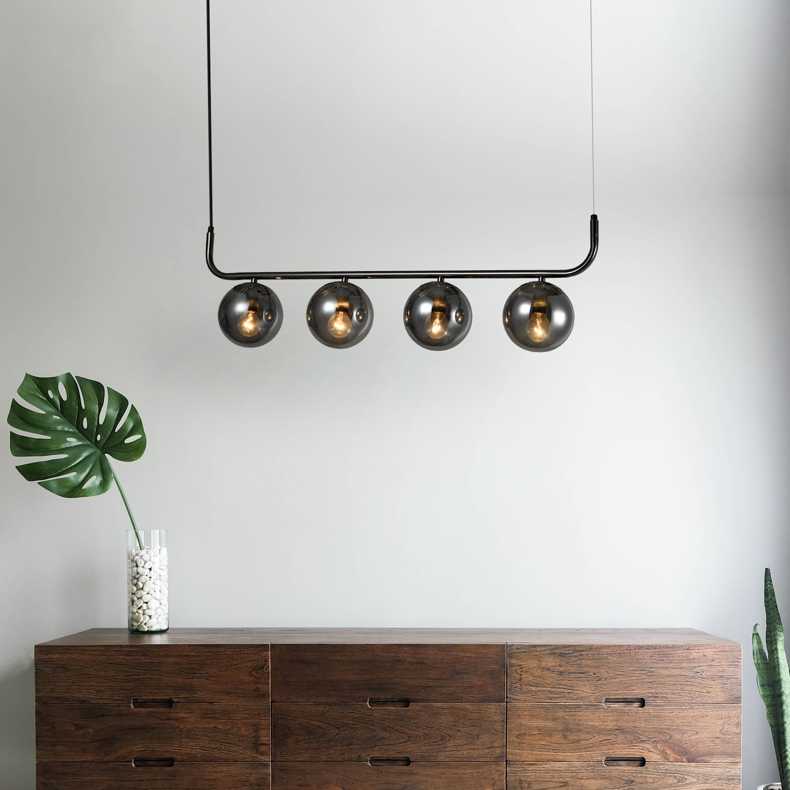 Light Prestige Alisa lampa wisząca 4x40 W grafitowa LP-005/4Lgrafit