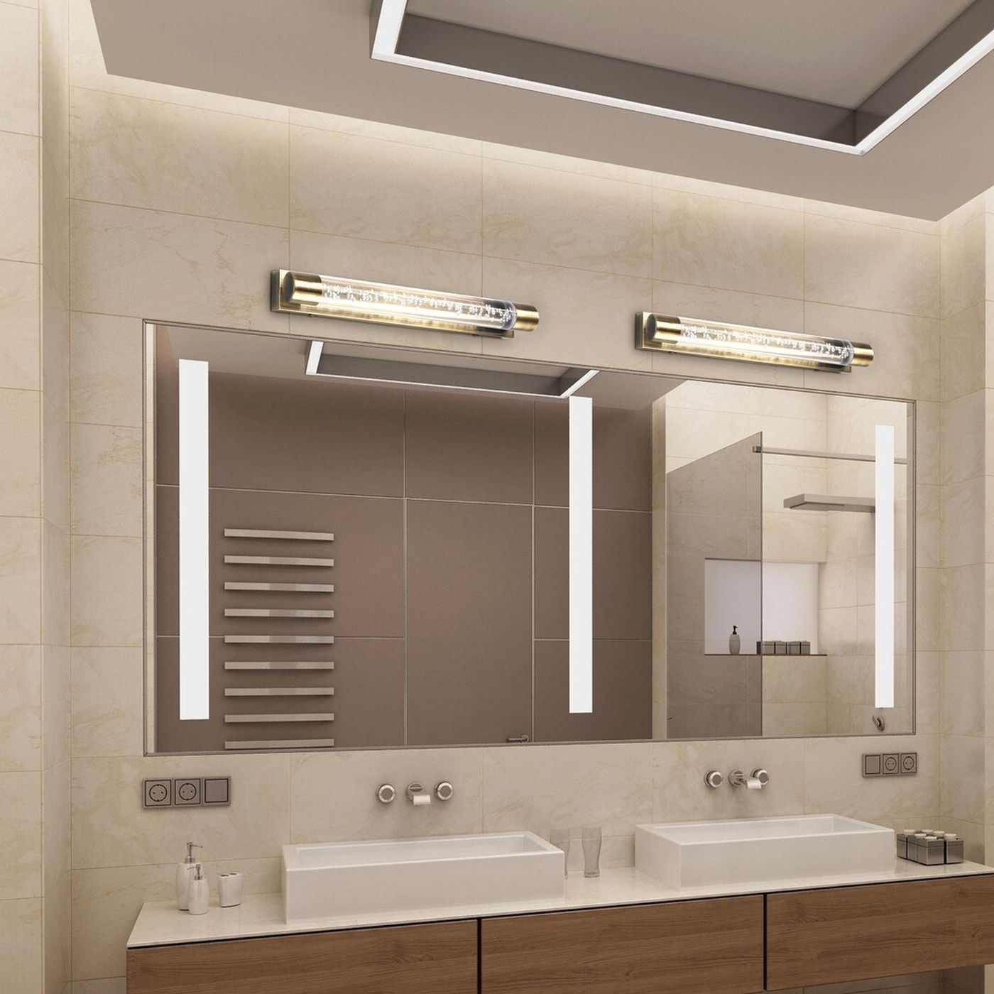 Rabalux Abbey kinkiet 2x5W brąz antyczny 5786