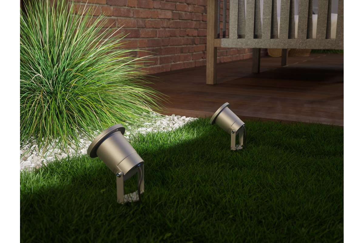 GTV Diego lampa gruntowa 1x35 W szara OS-DIEGOGU10-80