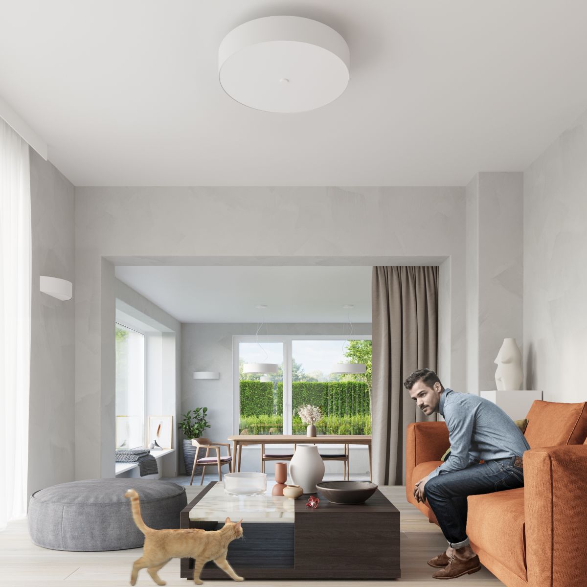 Sollux Lighting Skala 100 plafon 6x60W biały SL.0817