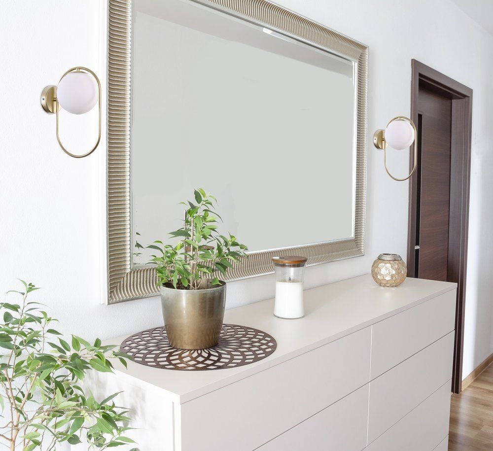 Candellux Cordel kinkiet 1x28W mosiądz/biały 21-73440 - Wysyłka w 24h