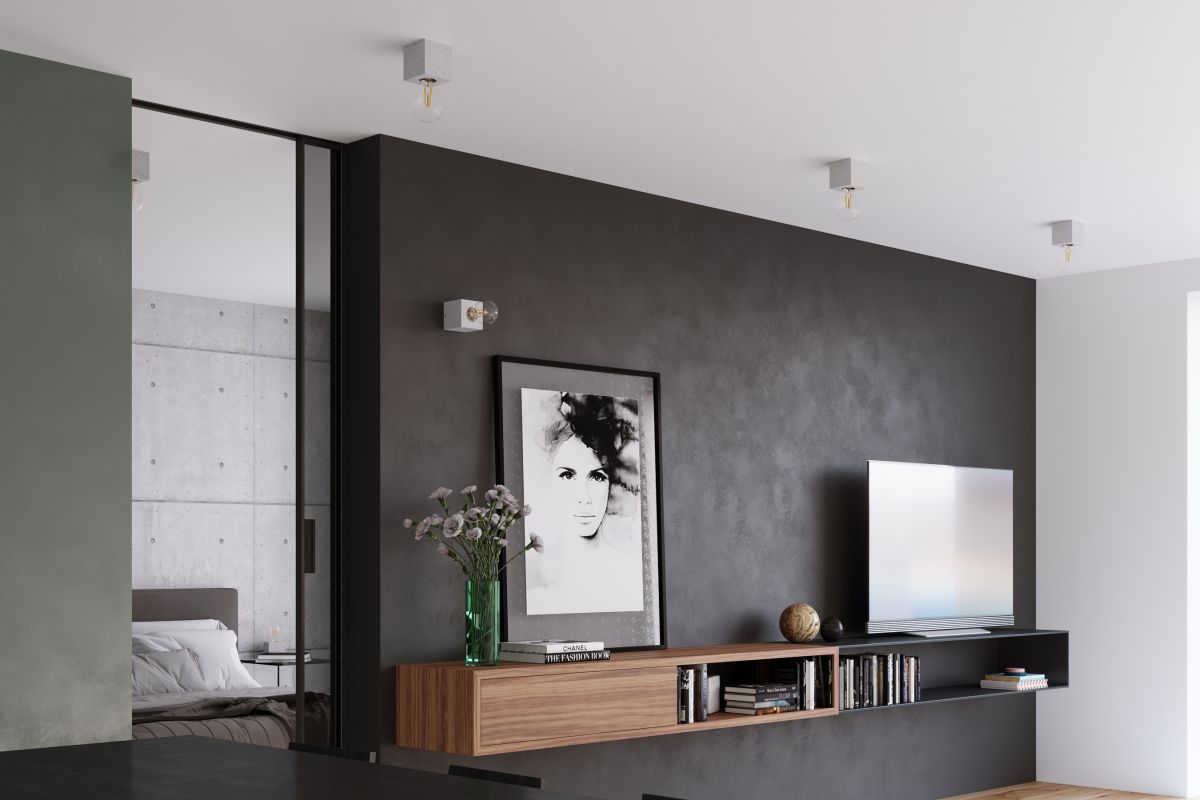 Sollux Lighting Ariz kinkiet 1x60W szary SL.0682