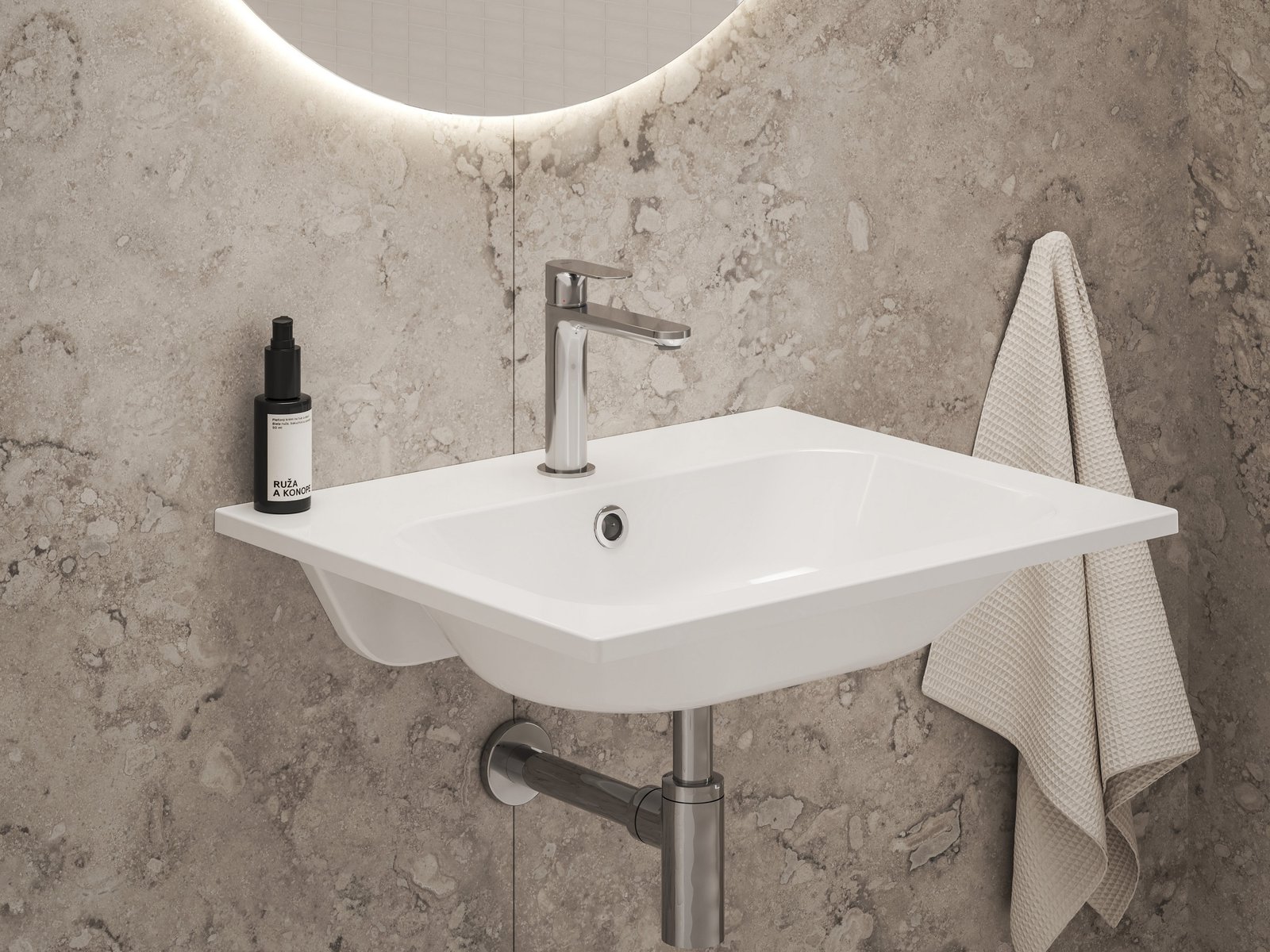 Ravak Eleganta bateria umywalkowa stojąca BeCool chrom X070409