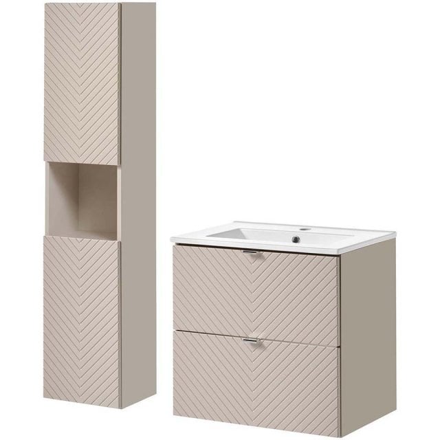 COMAD Zestaw mebli VIVA CASHMERE szafka z umywalką meblową DANCE 60 c