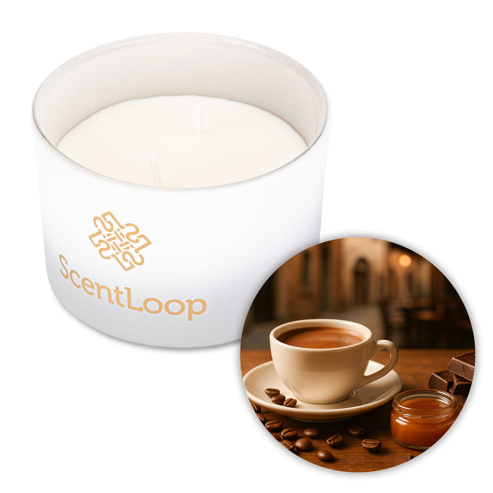 Świeca zapachowa z wosku sojowego ScentLoop Italian Mocha 100g