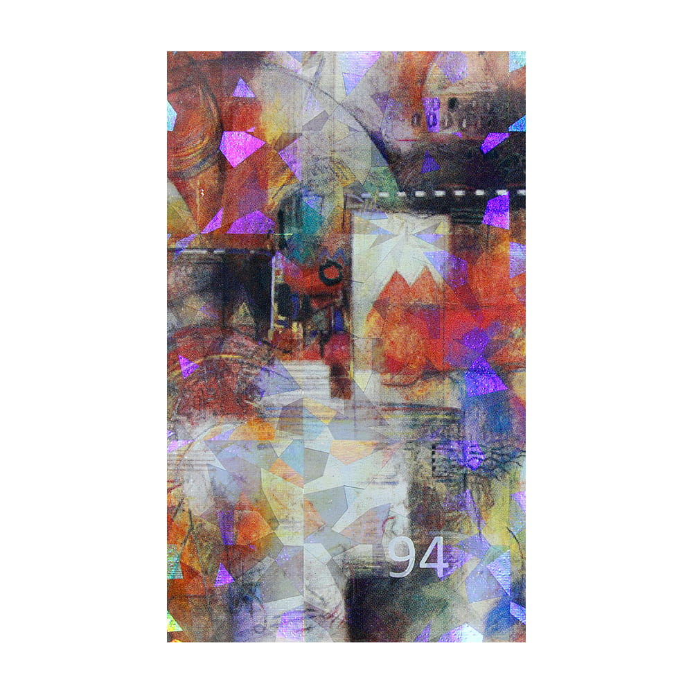 Naklejka do paznokci Laser effect samoprzylepna arkusz 8 cm x 5 cm Nr 70