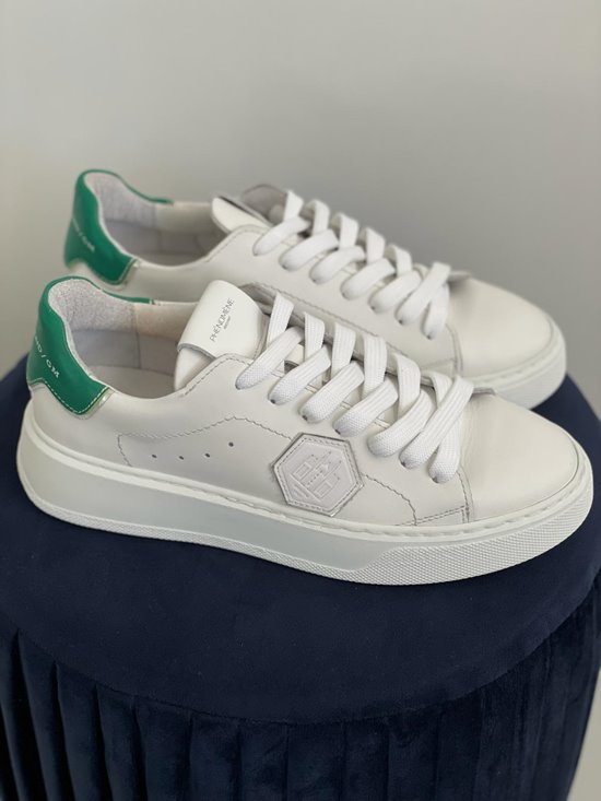 Sneakersy SN40 Biały/ zielony wada