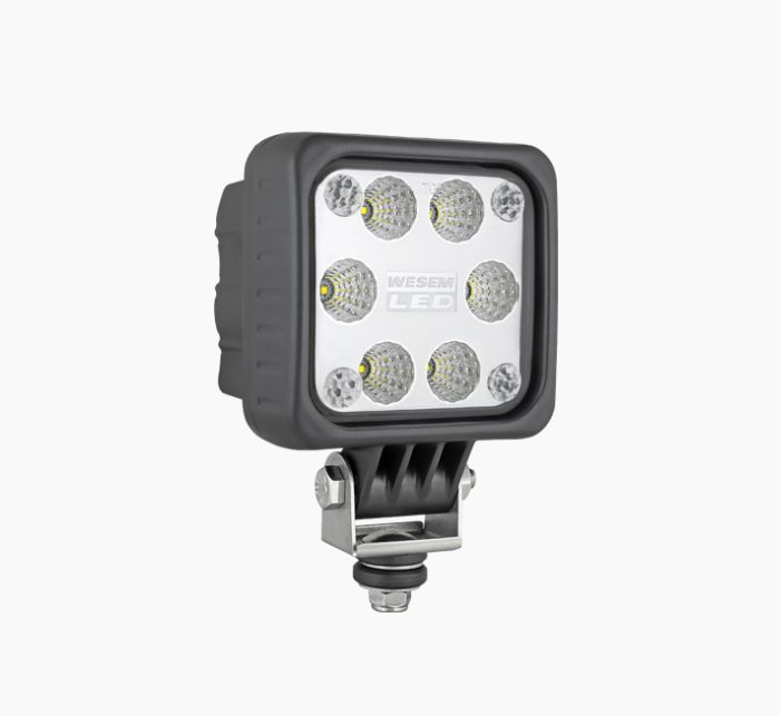 Lampa robocza LEDF 100x100-50° 2000lm 12/24V (Cz+)+przew.0.5m, EN/PL Wesem