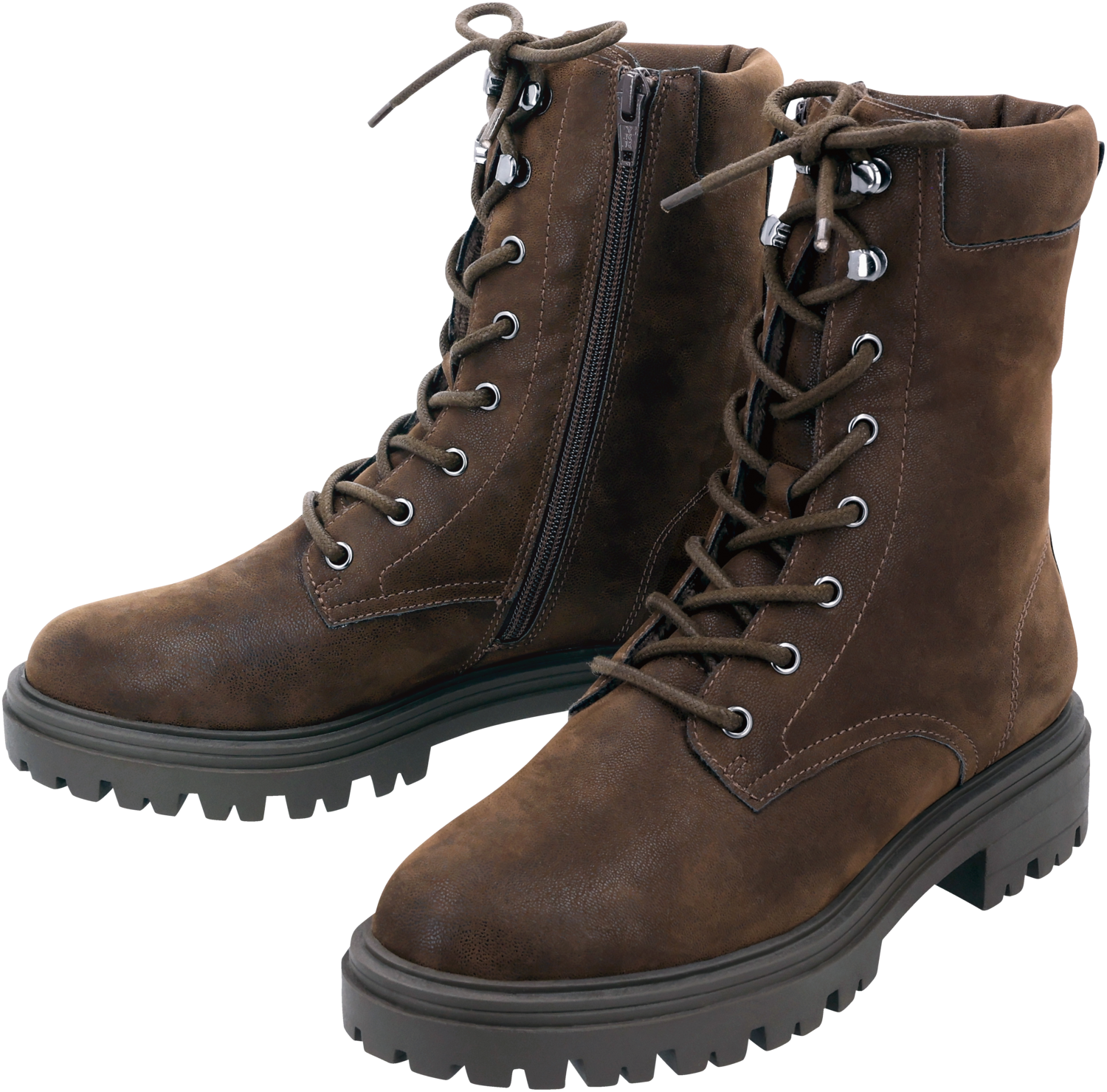 esmara Botki sznurowane damskie Brązowy, 36