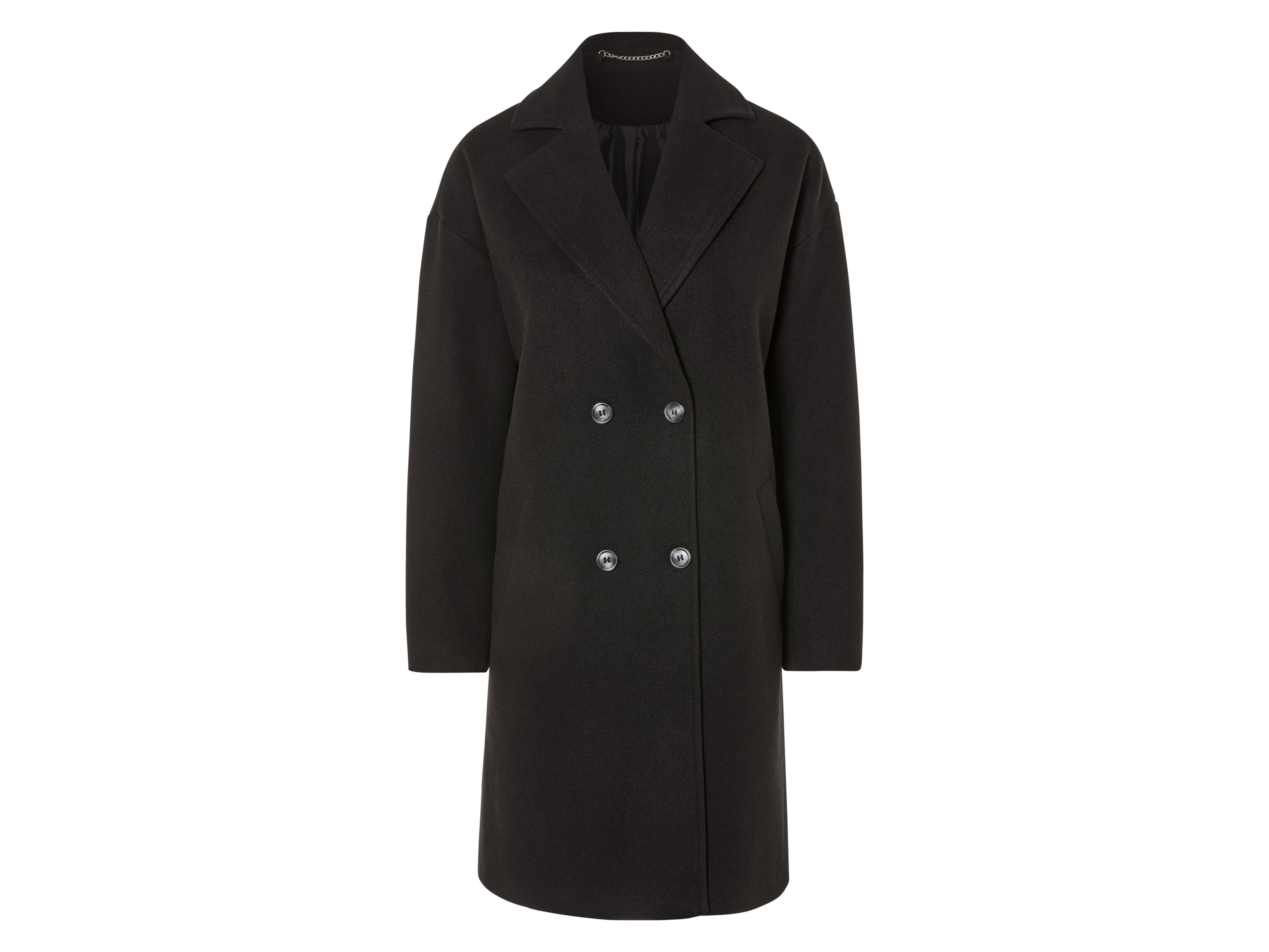 esmara Płaszcz damski w stylu wełnianym 44, Czarny