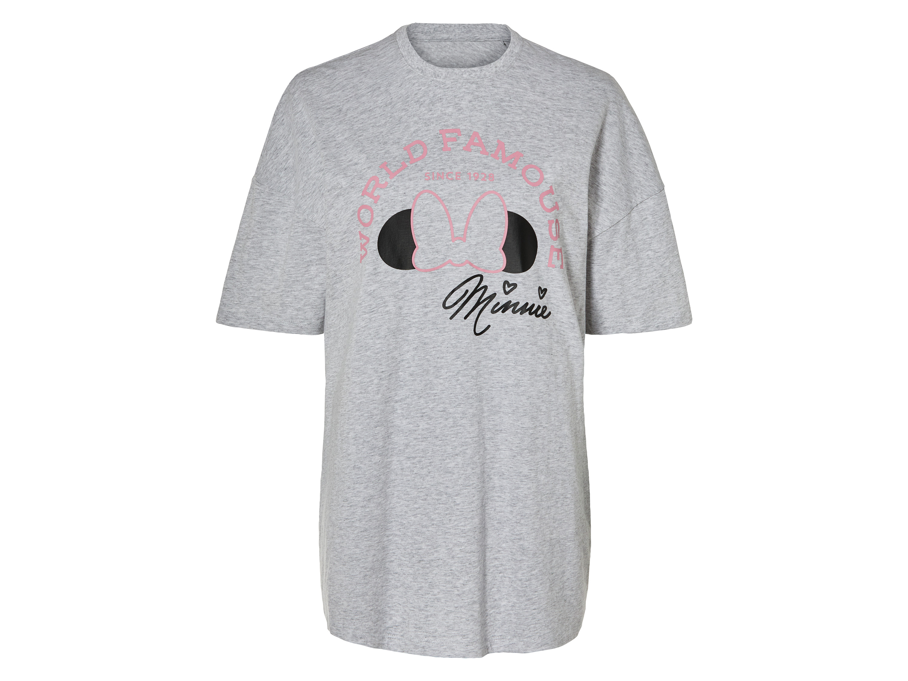 Koszula nocna damska z bawełny XS 32-34, Szary