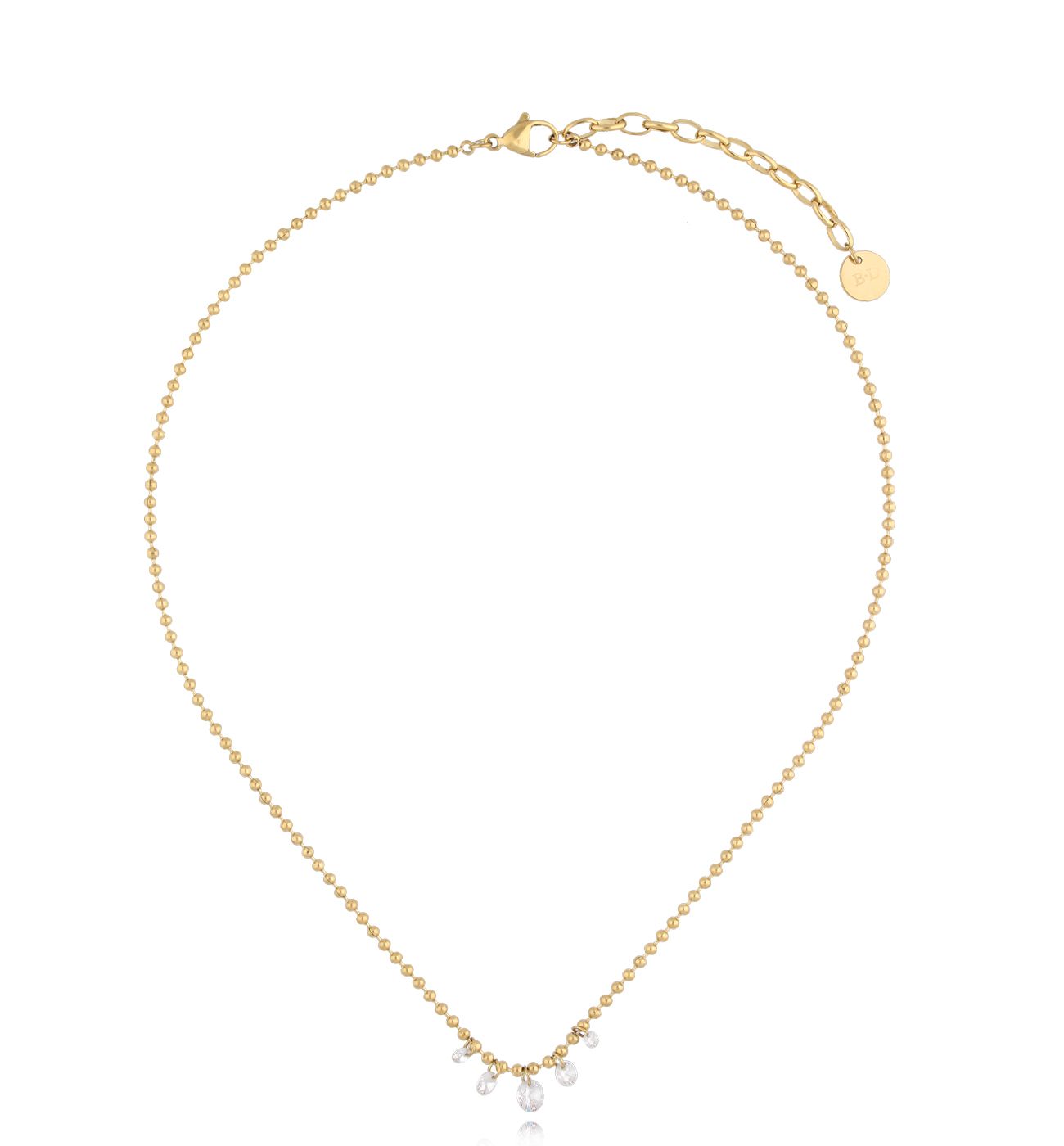 Naszyjnik złoty z cyrkoniami Composed NSA0936