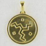 Talizman Sowelo (słońce) 1 - pozłacany