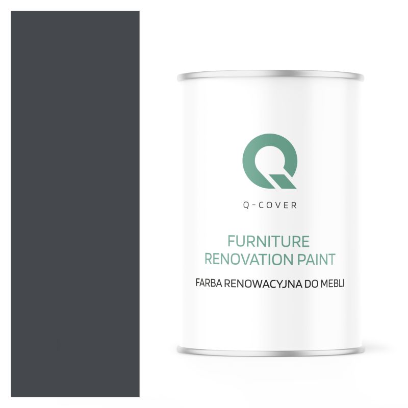 Farba Renowacyjna do Mebli Q-Cover Grafitowy RAL7024 Półmat 1L
