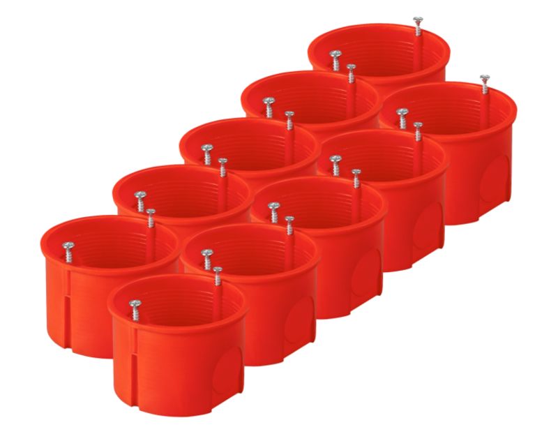 Puszka podtynkowa Elektro-Plast PK-60 wkręty 10 szt.