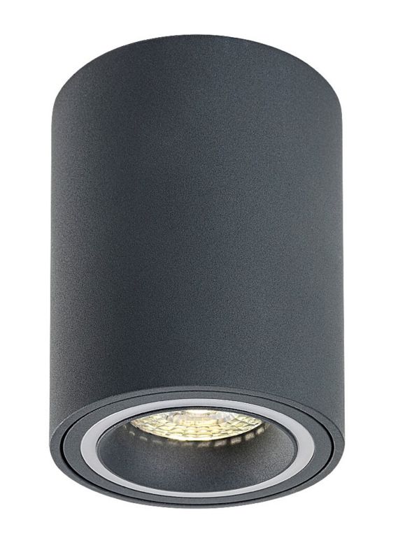 Reflektor sufitowy Rabalux Kobald popielato-biały 1 x GU10 x IP20 wym: 10 x 8 x 8 cm - 1 szt.