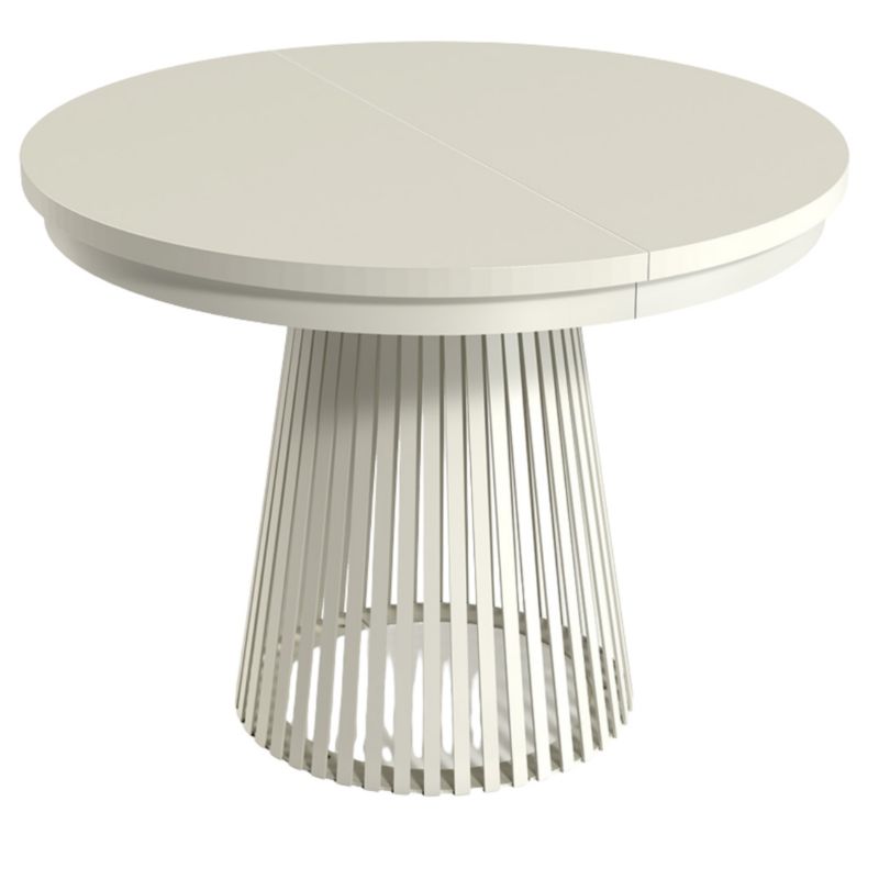 Rozkładany stół Furnidea LAMELLA 100-140-180 cm kaszmir blat kaszmir nogi kaszmir 1 szt.