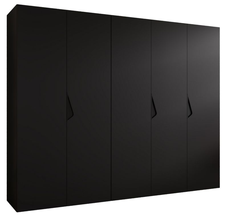 Szafa uchylna otwierana Abiks SANDI 1 250 wys 202 cm Czarny + Czarny 1 szt