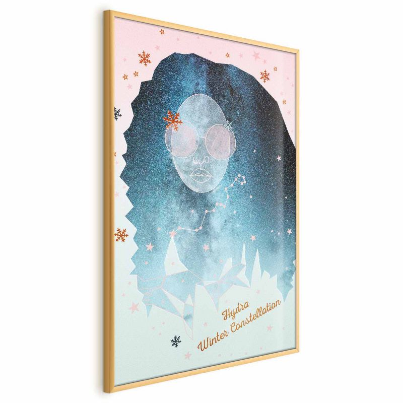 Plakat Artgeist Winter Constellation 40x60 cm z ramą złotą 1 szt